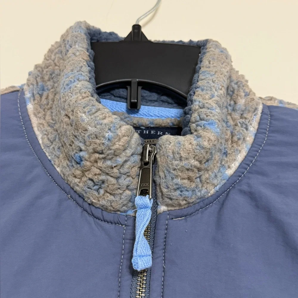 Southern Marsh Sherpa Jacket Full Zip Ridge Fleece Blue Gray Grey Men’s size S